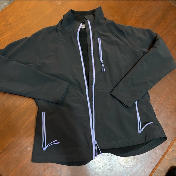 Eddie Bauer Jackets & Blazers - Eddie Bauer Black Jacket with Purple Accents